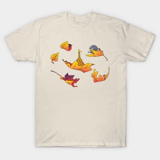 Falling Animals On Fall T-Shirt